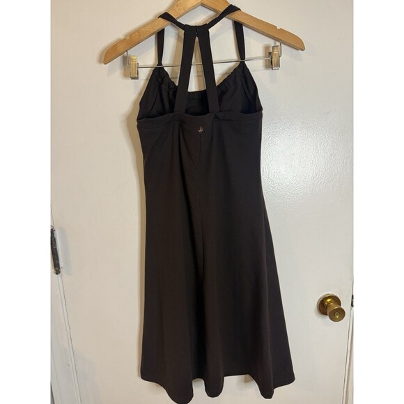 prAna Women's Small Brown Racer back Quinn Dress Built-in shelf bra Stretchy - Picture 3 of 9